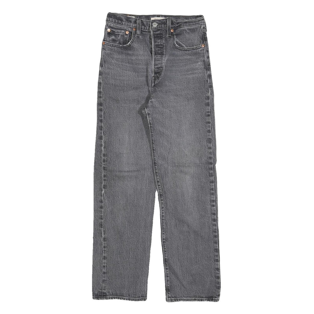 LEVI'S Womens Regular Fit Straight Leg Denim Dark W27 L29 Button Cotton Jeans