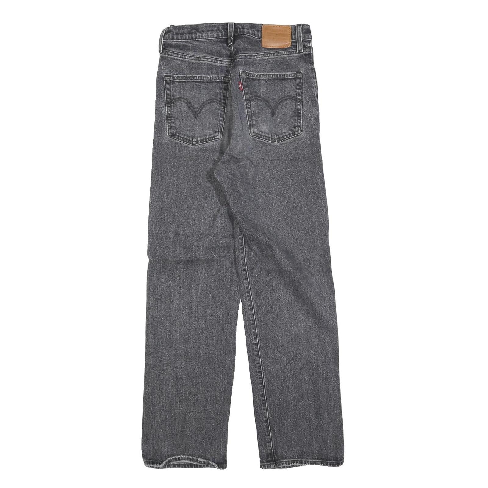 LEVI'S Womens Regular Fit Straight Leg Denim Dark W27 L29 Button Cotton Jeans