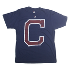 MAJESTIC Mens Navy Blue Graphic T-Shirt M Short Sleeve Crew Neck Cotton Blend