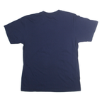 MAJESTIC Mens Navy Blue Graphic T-Shirt M Short Sleeve Crew Neck Cotton Blend
