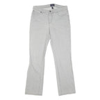 CHAPS Womens Jeans Grey Regular Straight Denim Light W32 L31 Classic Style Zip