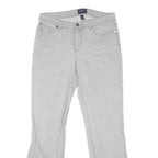 CHAPS Womens Jeans Grey Regular Straight Denim Light W32 L31 Classic Style Zip