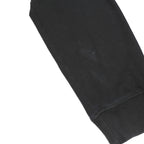 WILSON Mens Black Bomber Jacket L Cotton Blend Plain Zip Casual Sportswear