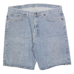 WRANGLER Mens Shorts Blue Denim Casual L W36 Classic Fit Cotton