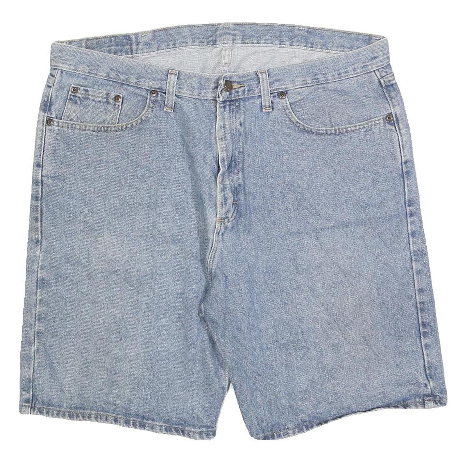 WRANGLER Mens Shorts Blue Denim Casual L W36 Classic Fit Cotton