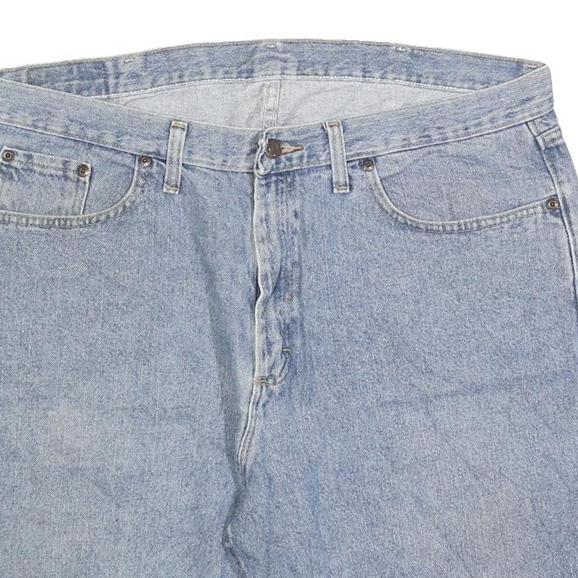 WRANGLER Mens Shorts Blue Denim Casual L W36 Classic Fit Cotton