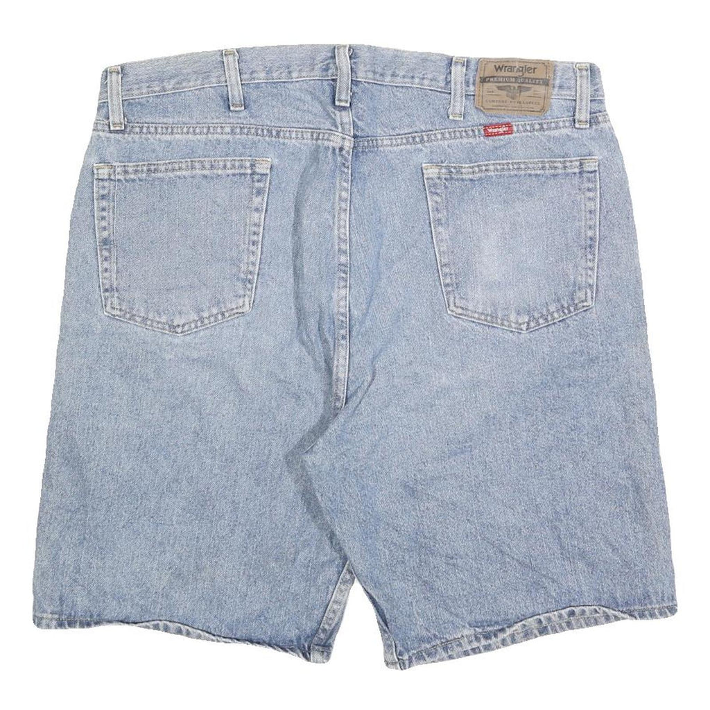 WRANGLER Mens Shorts Blue Denim Casual L W36 Classic Fit Cotton