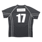 BLK Mens Black Legends Rugby Signed Graphic T-Shirt L Short Sleeve Crew Neck