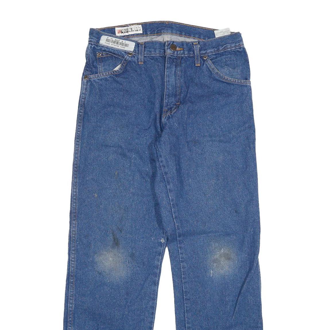 DICKIES Mens Blue Regular Fit Straight Leg Denim Jeans W30 L30 Classic Workwear