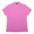 POLO RALPH LAUREN Womens Pink Polo Shirt Short Sleeve Plain XL Classic Cotton