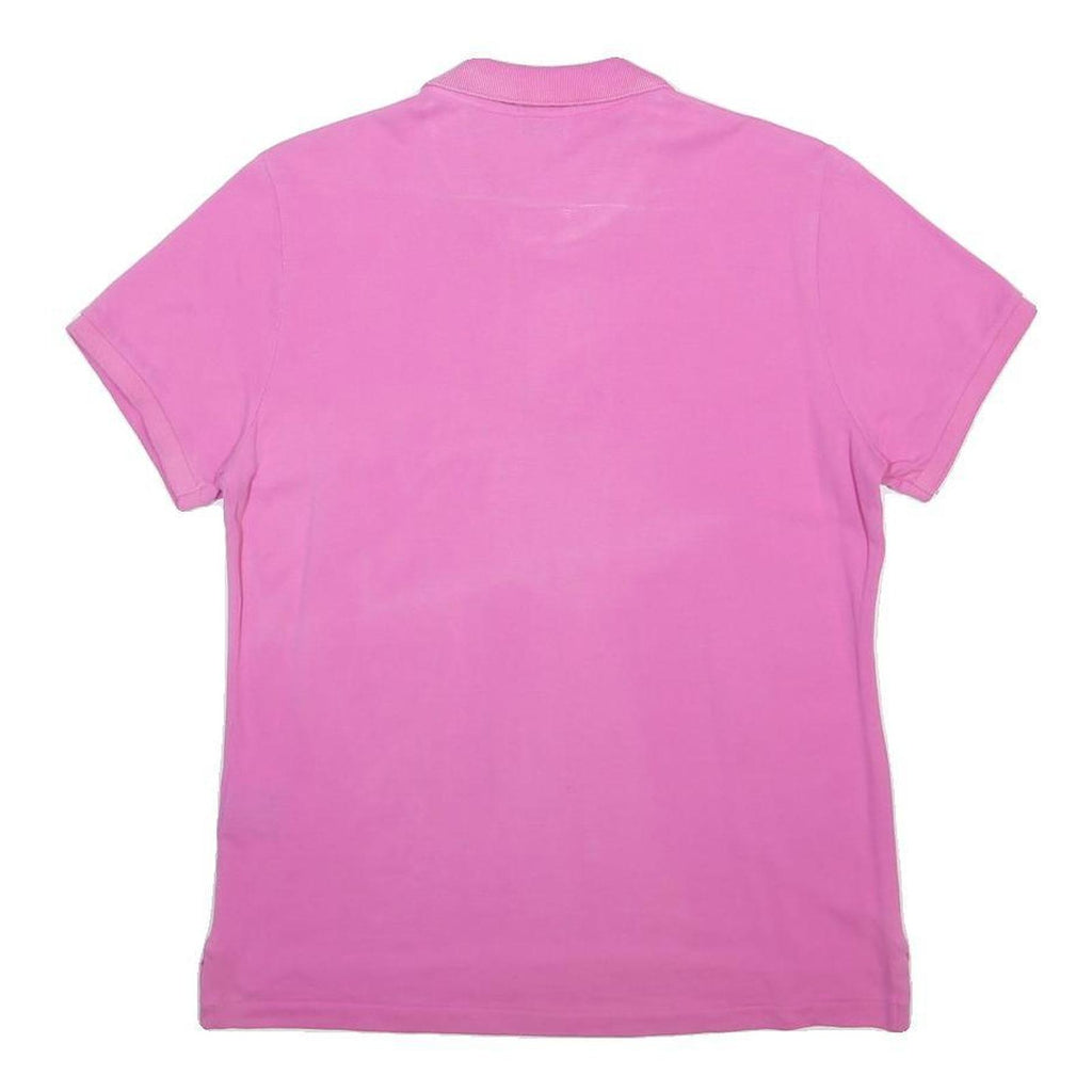 POLO RALPH LAUREN Womens Pink Polo Shirt Short Sleeve Plain XL Classic Cotton