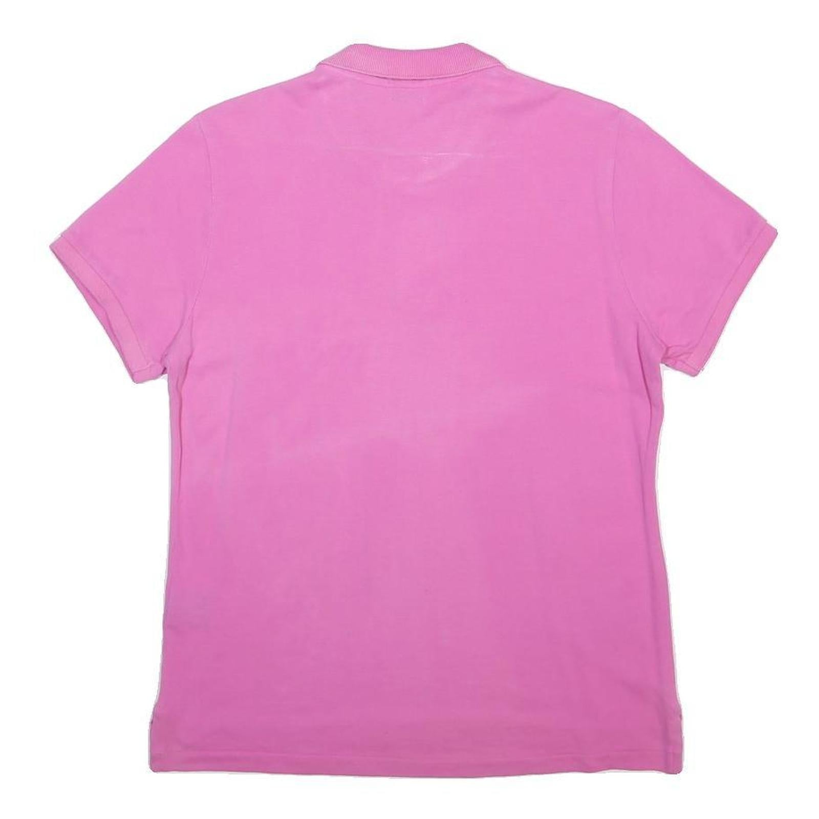 POLO RALPH LAUREN Womens Pink Polo Shirt Short Sleeve Plain XL Classic Cotton