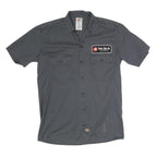 DICKIES Mens Grey Big Rock Brewery Work Shirt S Cotton Blend Button Fastening