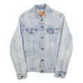 LEVI'S Mens Blue Denim Jacket L Cotton Button Closure Classic Fit Casual Style