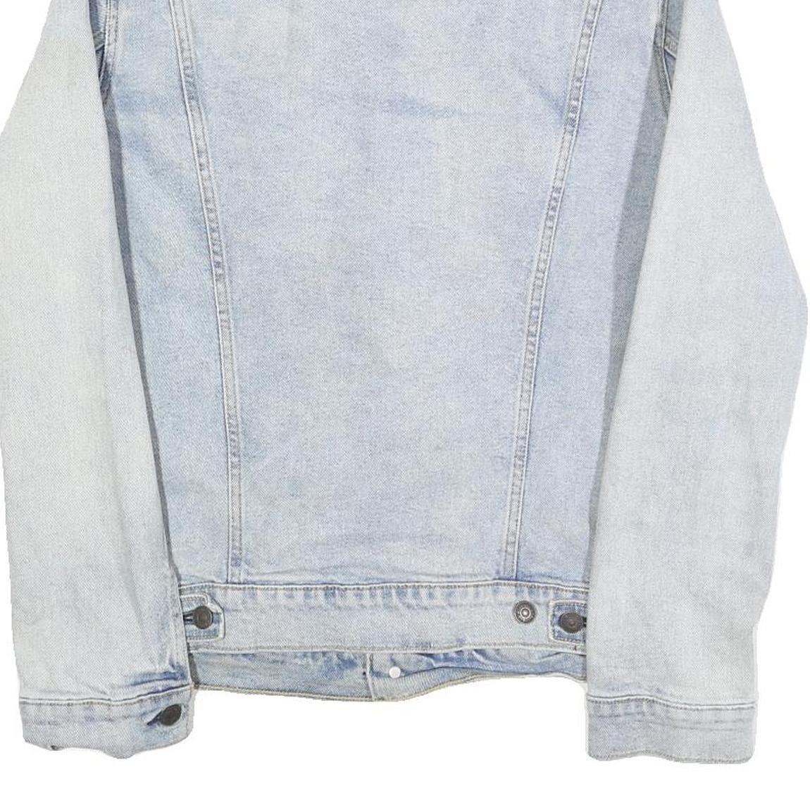 LEVI'S Mens Blue Denim Jacket L Cotton Button Closure Classic Fit Casual Style