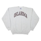 CHAMPION Mens Grey Oklahoma Crew Neck XL Cotton Blend Pullover Sweatshirt