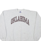 CHAMPION Mens Grey Oklahoma Crew Neck XL Cotton Blend Pullover Sweatshirt
