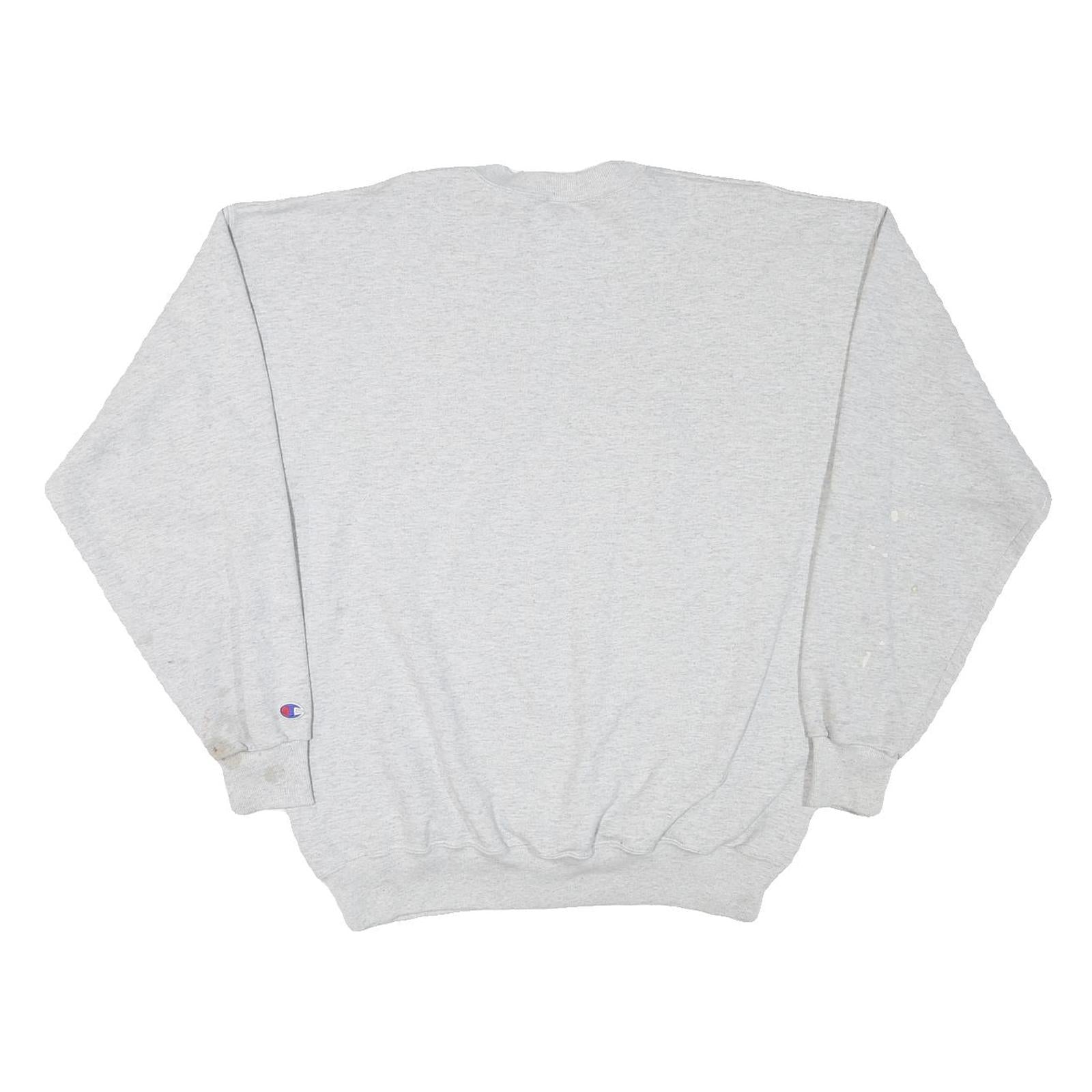 CHAMPION Mens Grey Oklahoma Crew Neck XL Cotton Blend Pullover Sweatshirt