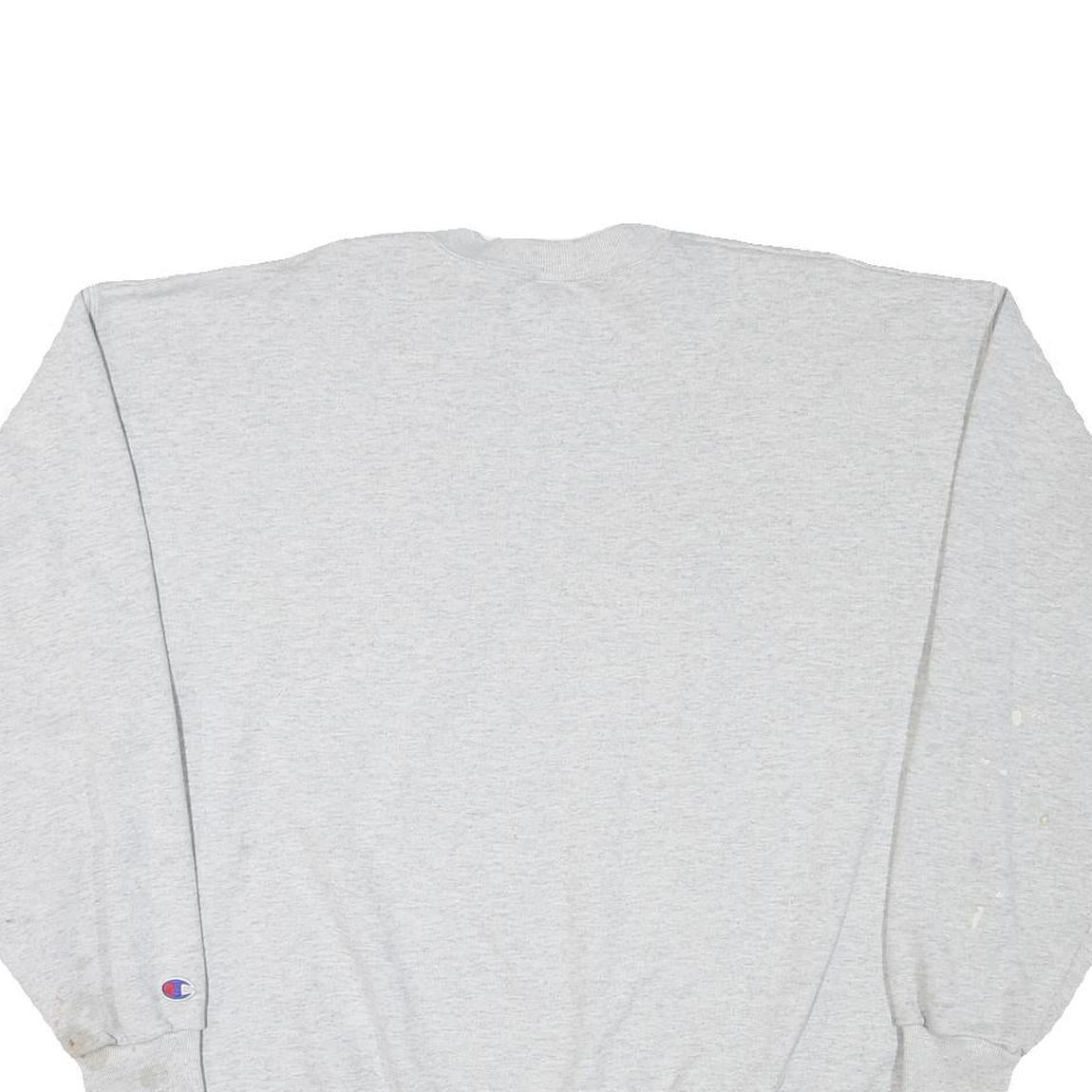 CHAMPION Mens Grey Oklahoma Crew Neck XL Cotton Blend Pullover Sweatshirt