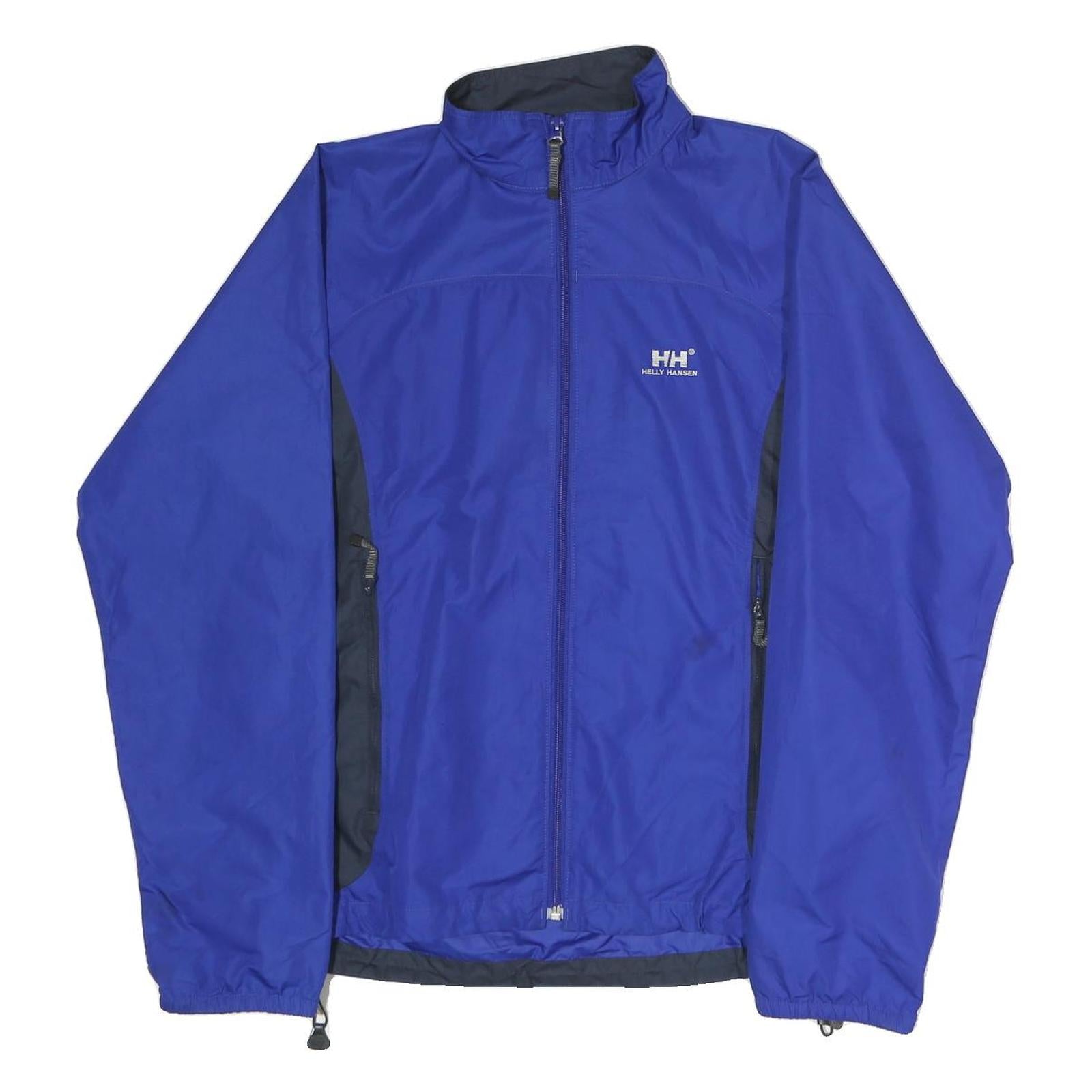 HELLY HANSEN Mens Blue & Black Lightweight Zip Jacket S Polyester Outdoor