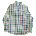 WRANGLER Mens Shirt Blue Check Long Sleeve M