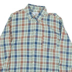 WRANGLER Mens Shirt Blue Check Long Sleeve M