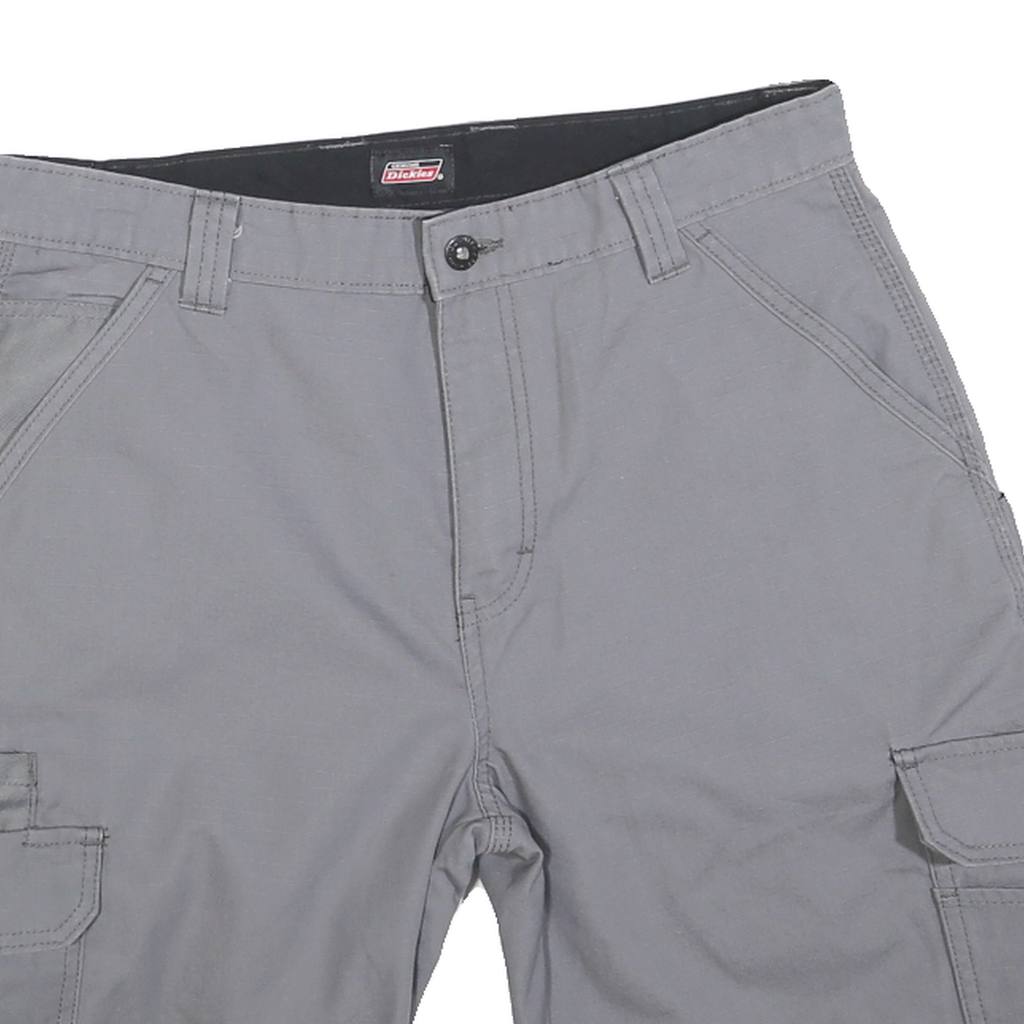 DICKIES Mens Shorts Grey Cargo M W32 Workwear Cotton Blend Utility