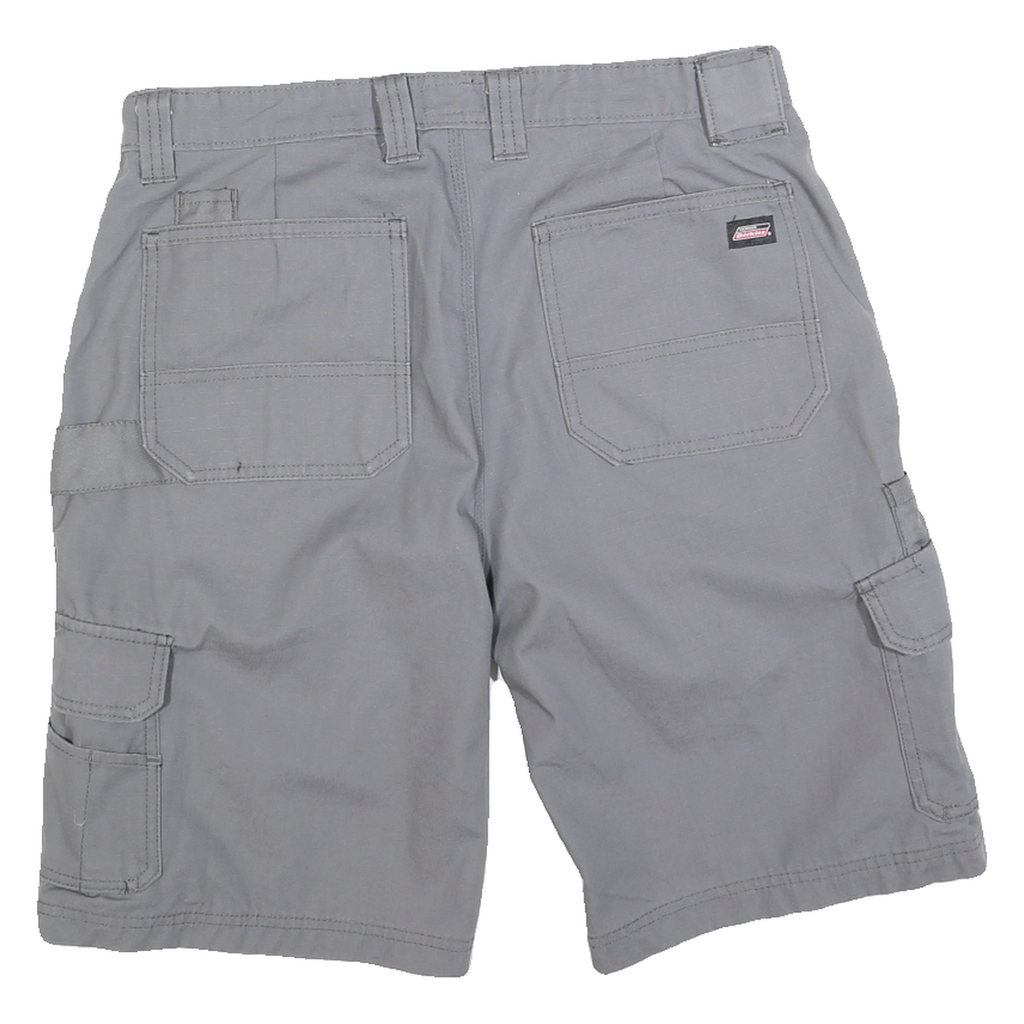 DICKIES Mens Shorts Grey Cargo M W32 Workwear Cotton Blend Utility