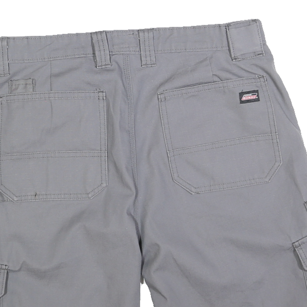 DICKIES Mens Shorts Grey Cargo M W32 Workwear Cotton Blend Utility