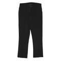 TED BAKER Womens Cotton Blend Black Slim Trousers W29 L28 Zip Closure