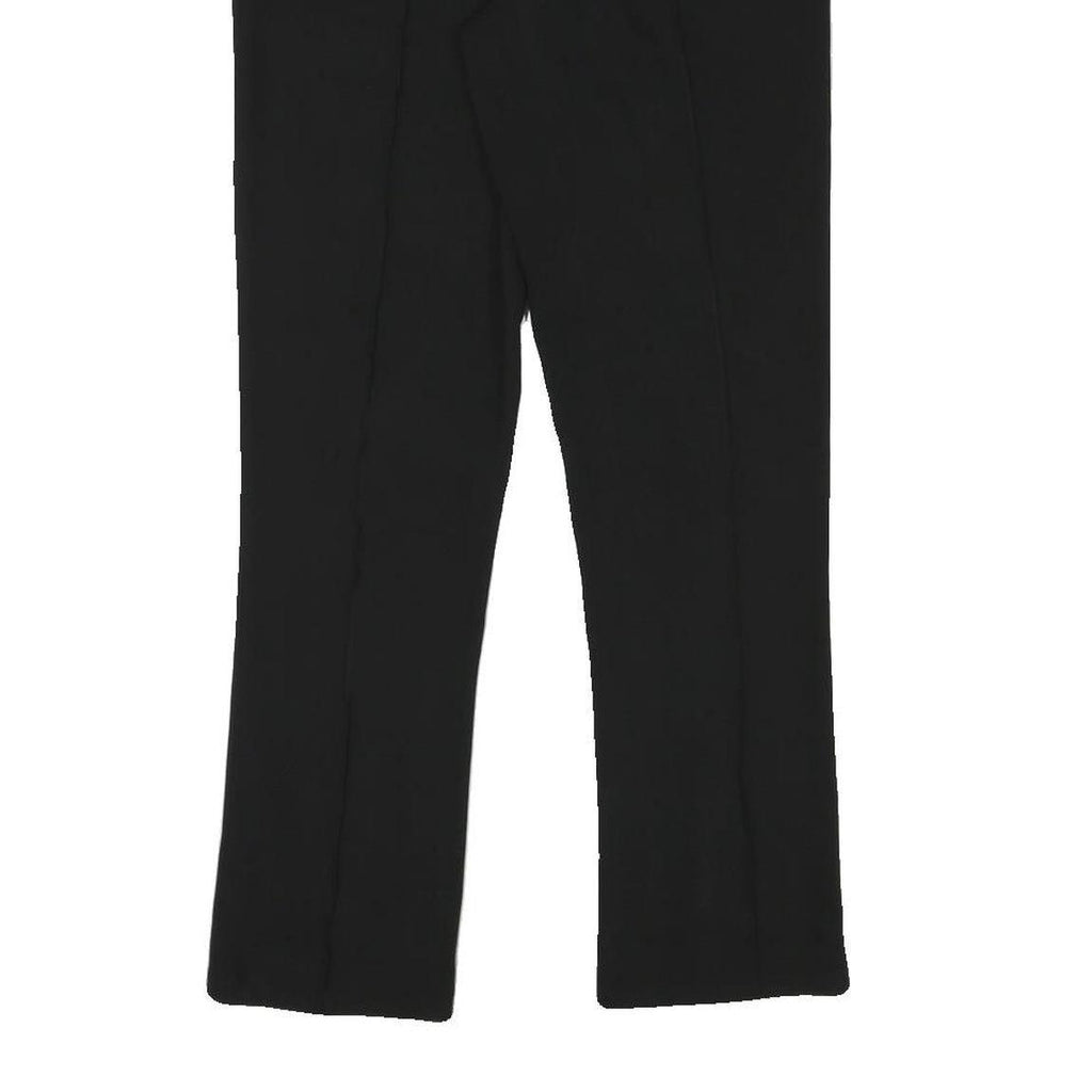 TED BAKER Womens Cotton Blend Black Slim Trousers W29 L28 Zip Closure