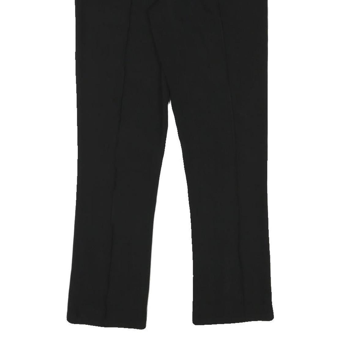 TED BAKER Womens Cotton Blend Black Slim Trousers W29 L28 Zip Closure