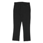 TED BAKER Womens Cotton Blend Black Slim Trousers W29 L28 Zip Closure