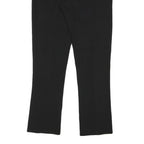 TED BAKER Womens Cotton Blend Black Slim Trousers W29 L28 Zip Closure