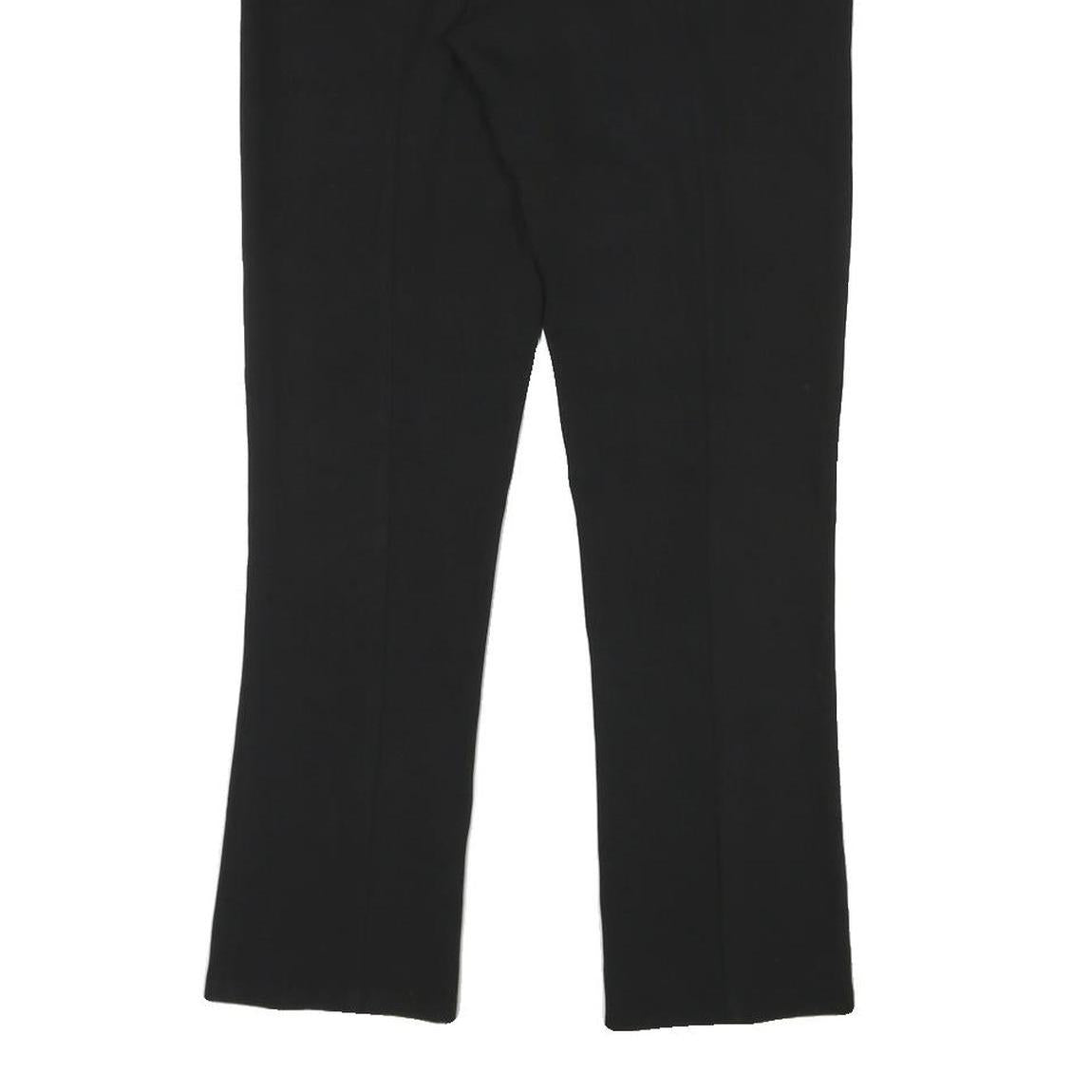 TED BAKER Womens Cotton Blend Black Slim Trousers W29 L28 Zip Closure