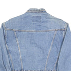 WRANGLER Womens Blue Denim Button Jacket M Cotton Blend Classic Fit Western