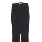 LEVI'S 721 Womens Jeans Black Slim Skinny Denim W25 L30 Stretch Cotton Blend