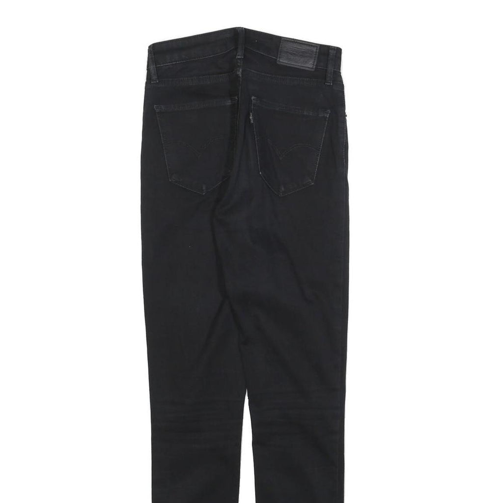 LEVI'S 721 Womens Jeans Black Slim Skinny Denim W25 L30 Stretch Cotton Blend
