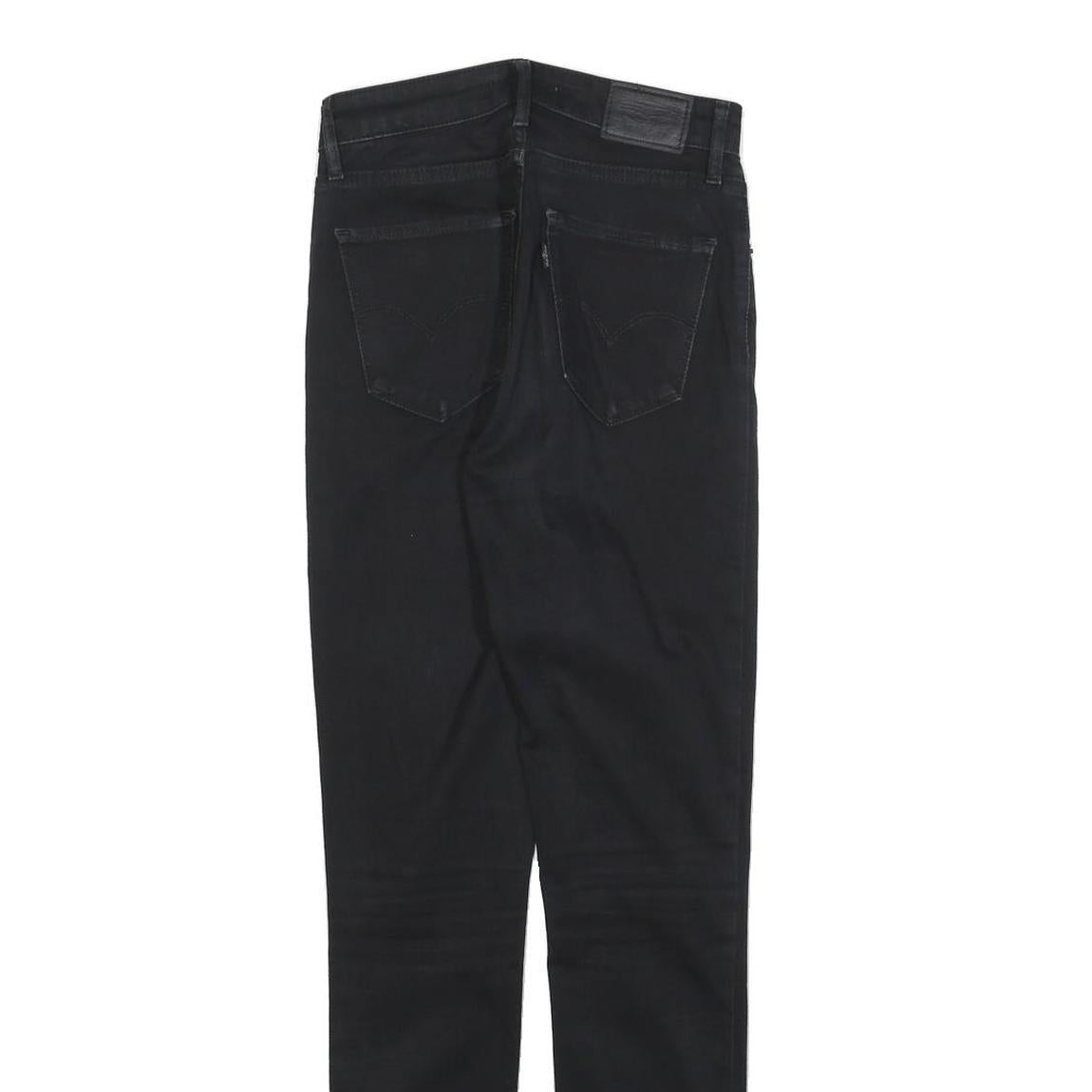 LEVI'S 721 Womens Jeans Black Slim Skinny Denim W25 L30 Stretch Cotton Blend