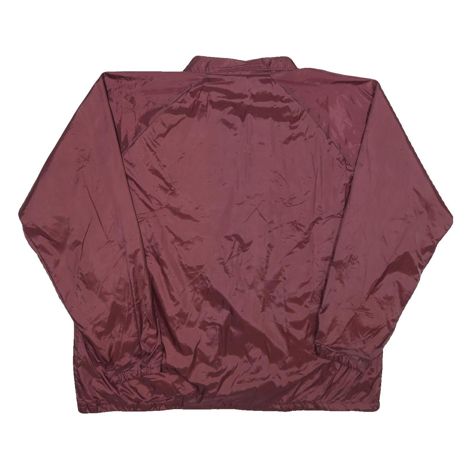 AUGUSTA SPORTSWEAR Mens Maroon Button Jacket 2XL Nylon Plain 2012 Challenge Cup