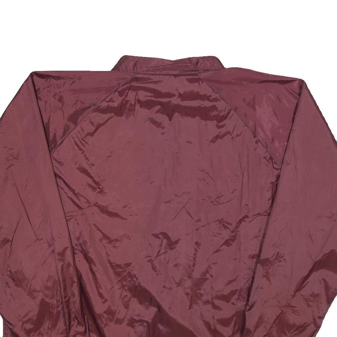 AUGUSTA SPORTSWEAR Mens Maroon Button Jacket 2XL Nylon Plain 2012 Challenge Cup