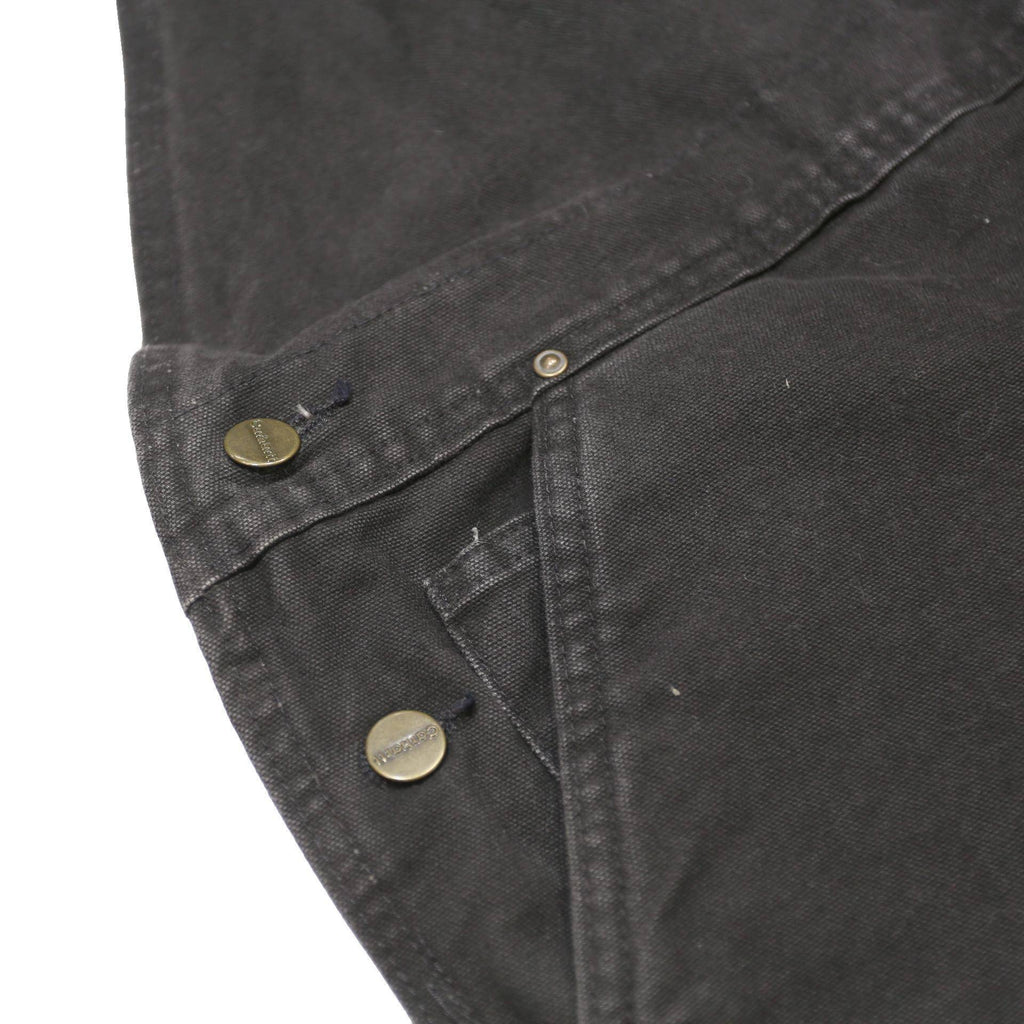 CARHARTT Mens Black Cotton Dungarees Regular Fit Durable Workwear 2XL W44 L30
