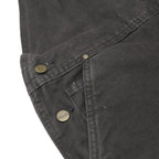 CARHARTT Mens Black Cotton Dungarees Regular Fit Durable Workwear 2XL W44 L30