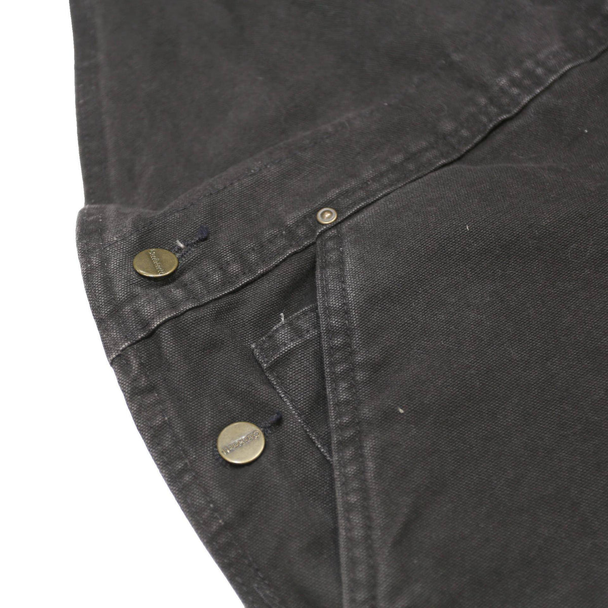 CARHARTT Mens Black Cotton Dungarees Regular Fit Durable Workwear 2XL W44 L30