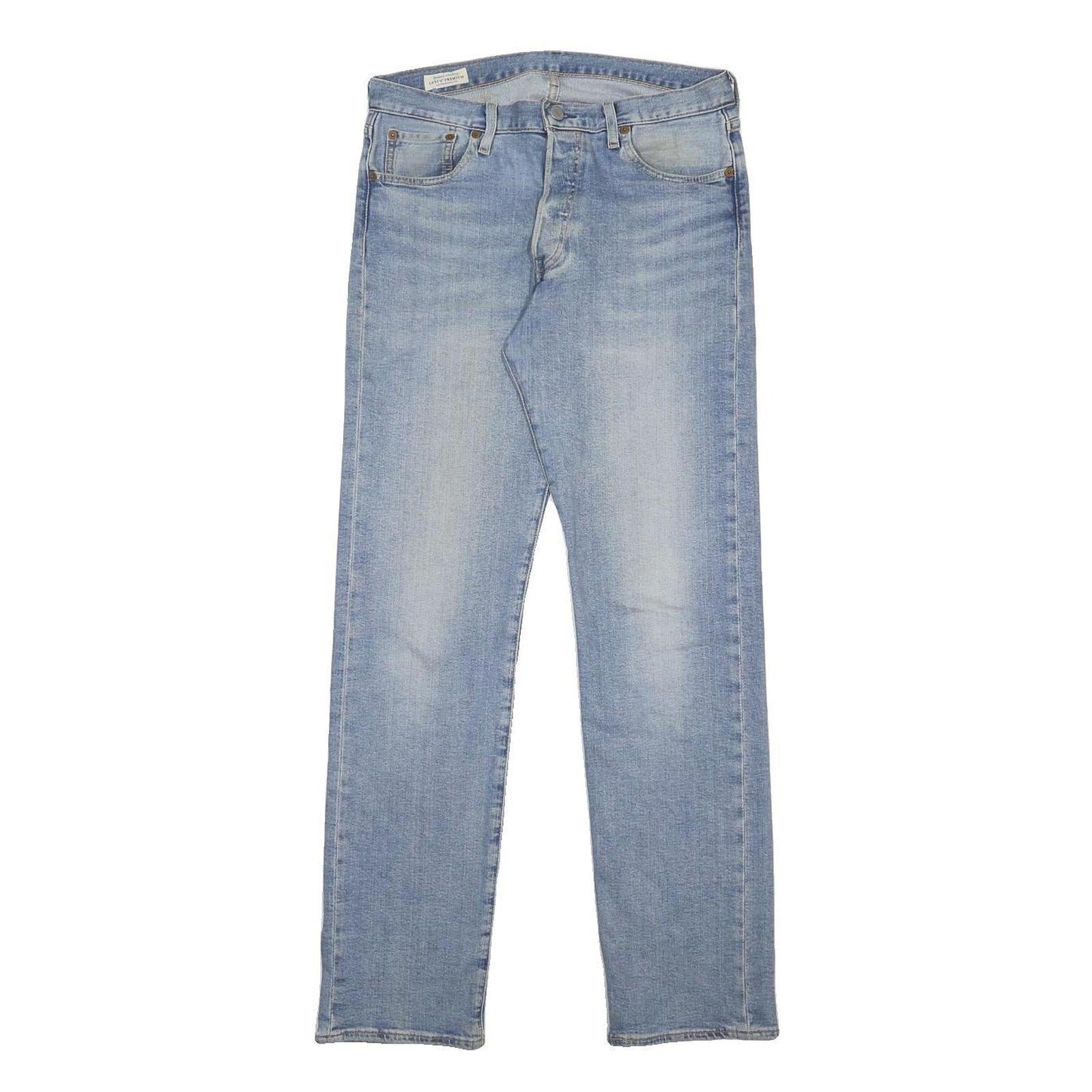 LEVI'S 501 Big E Mens Jeans Blue Regular Straight Denim Light W30 L32 Classic