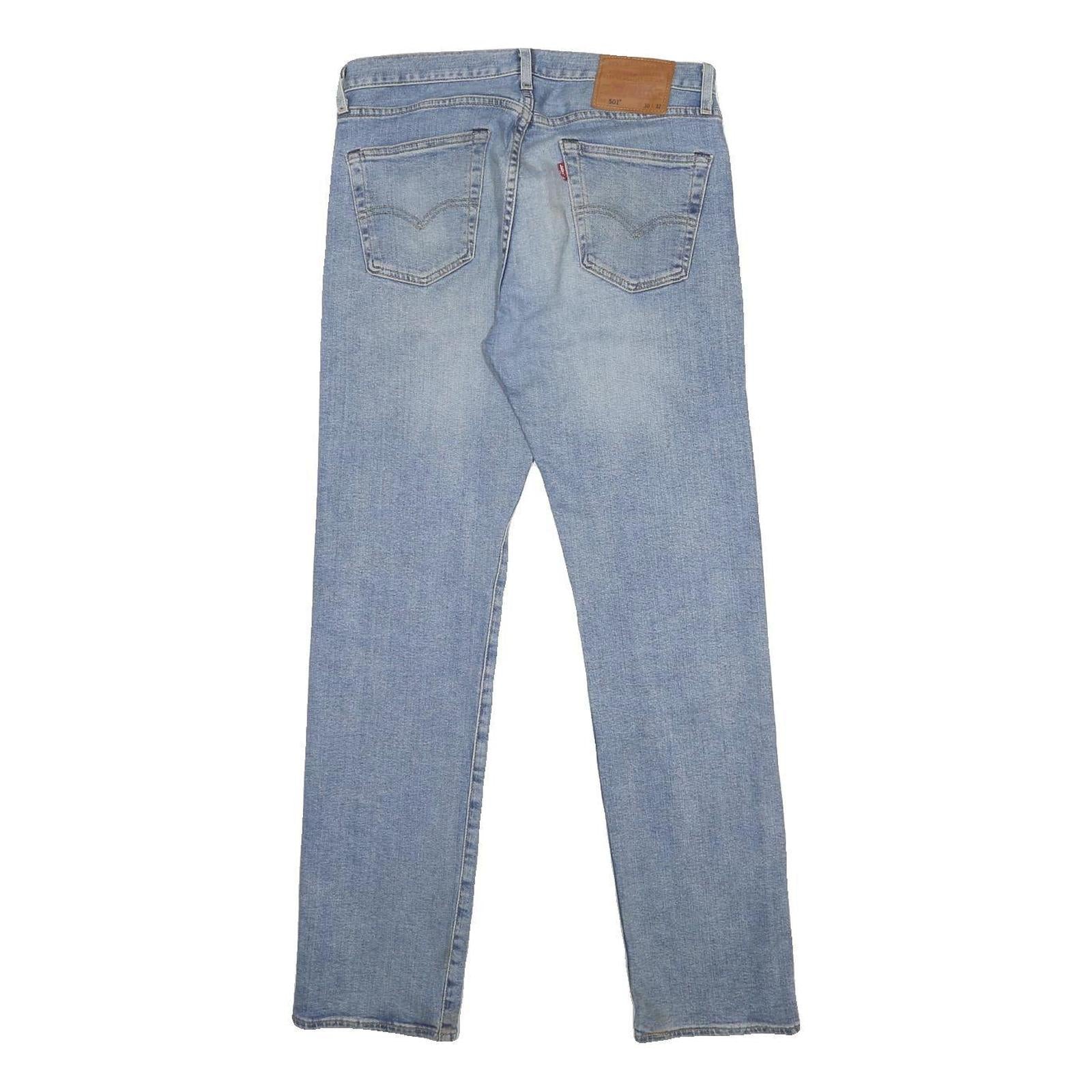 LEVI'S 501 Big E Mens Jeans Blue Regular Straight Denim Light W30 L32 Classic