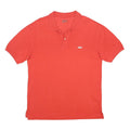 LEVI'S Mens Red Polo Shirt Short Sleeve Plain L Cotton Casual Summer Top