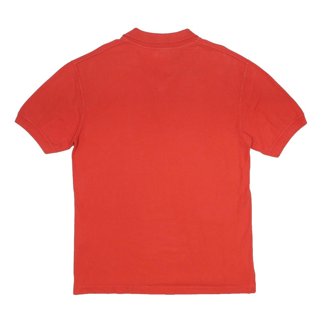 LEVI'S Mens Red Polo Shirt Short Sleeve Plain L Cotton Casual Summer Top