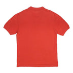LEVI'S Mens Red Polo Shirt Short Sleeve Plain L Cotton Casual Summer Top