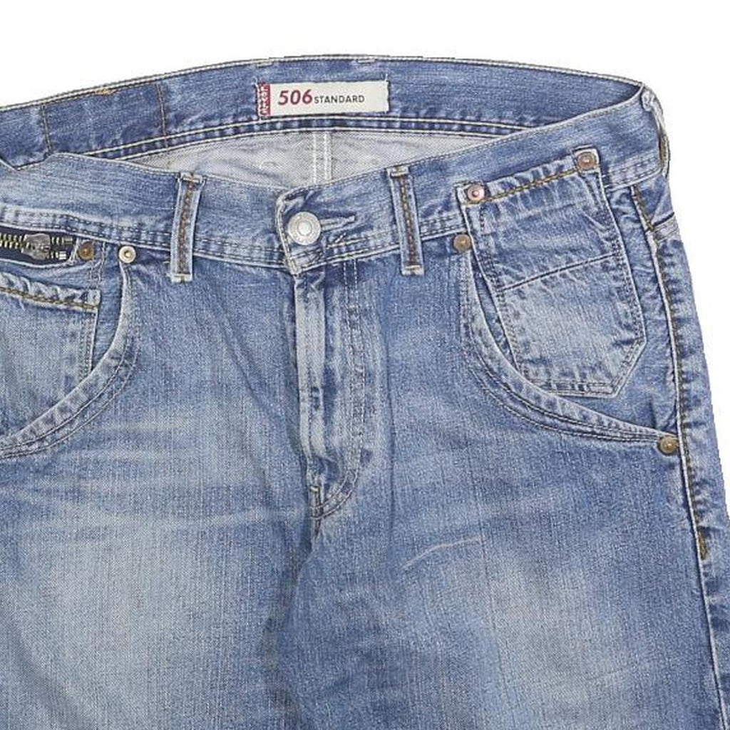 LEVI'S Mens Denim Blue Shorts 506 Standard Classic Fit M W32 Casual Cotton Blend